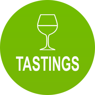 wine tastings button and link
